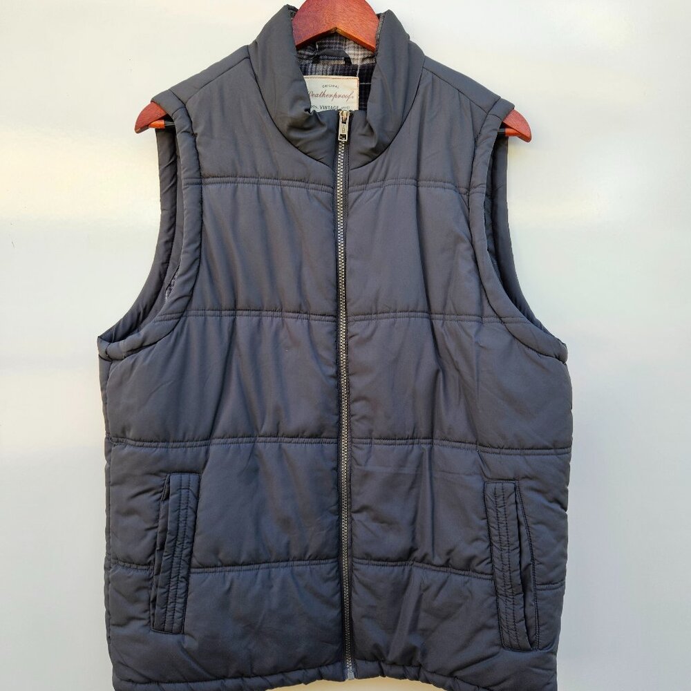 Weatherproof men's puff grey vest